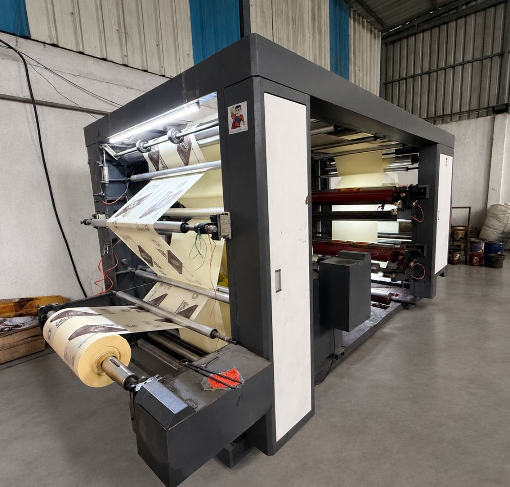 V.R Industries high-speed flexographic roll printing machine