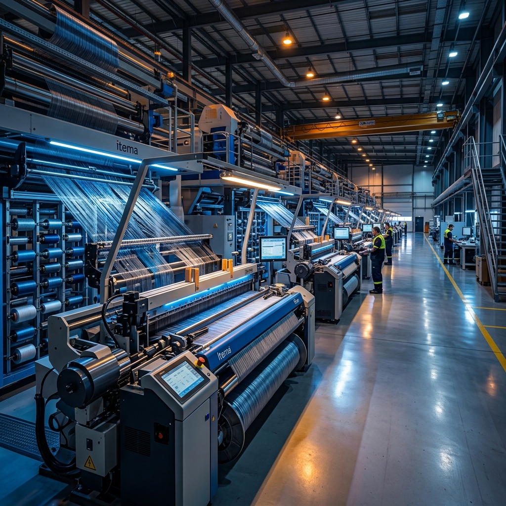 VR Industries automated non-woven fabric and carry bag manufacturing lines